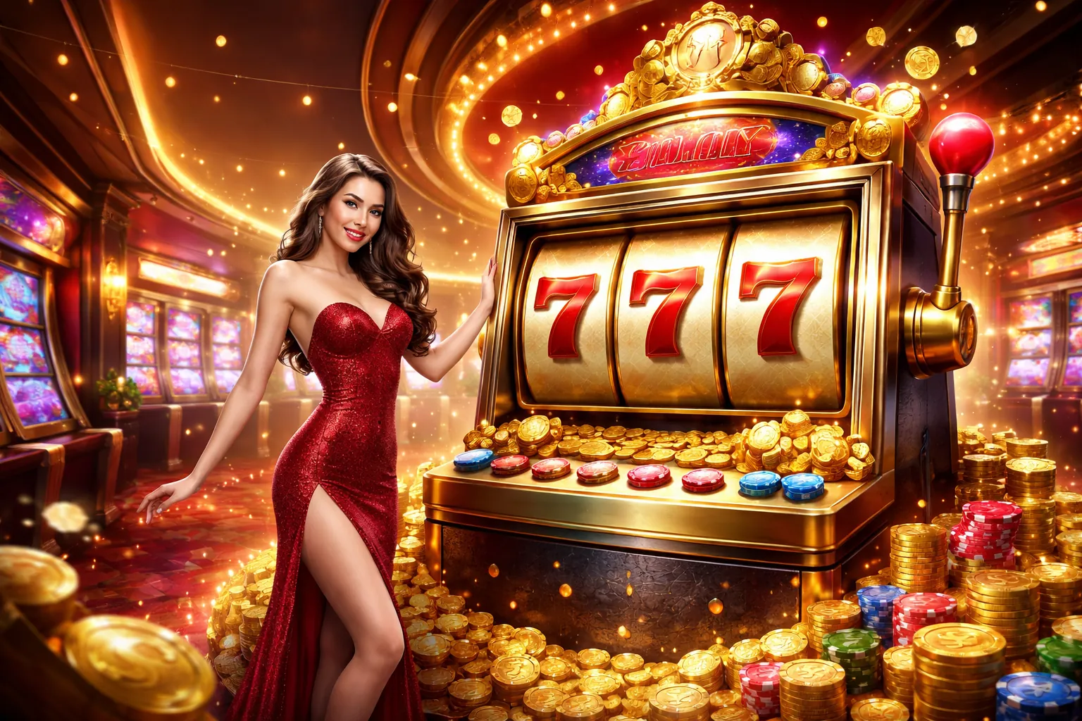 Hình ảnh chính của trang trò chơi Slot hy88 casino, máy đánh bạc sáng lấp lánh